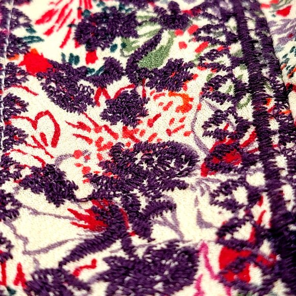 Torrid Womens Floral Boho Tunic   Lace-Up With Long Sleeves Size 1 - Picture 6 of 11